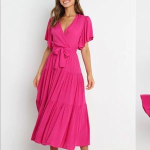 Pink maxi dress
